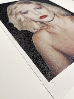 William Blanchard Debbie Harry black Glitter screen print 01