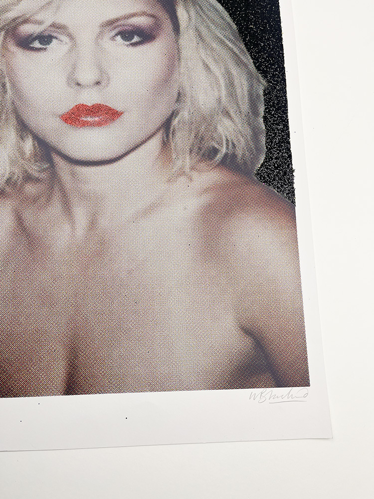 William Blanchard Debbie Harry black Glitter screen print 02