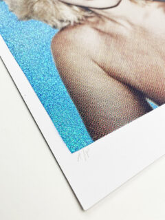 William Blanchard Debbie Harry blue Glitter screen print 01