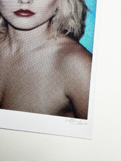 William Blanchard Debbie Harry blue Glitter screen print 02