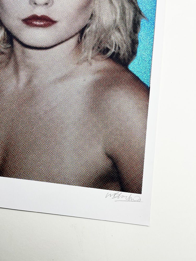 William Blanchard Debbie Harry blue Glitter screen print 02