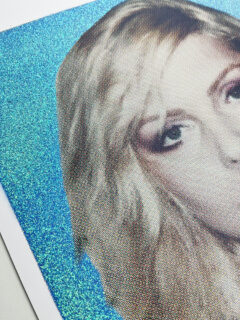 William Blanchard Debbie Harry blue Glitter screen print 03