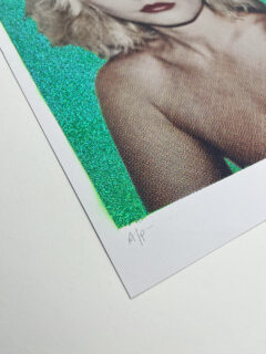 William Blanchard Debbie Harry green Glitter screen print 01