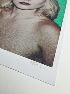 William Blanchard Debbie Harry green Glitter screen print 02