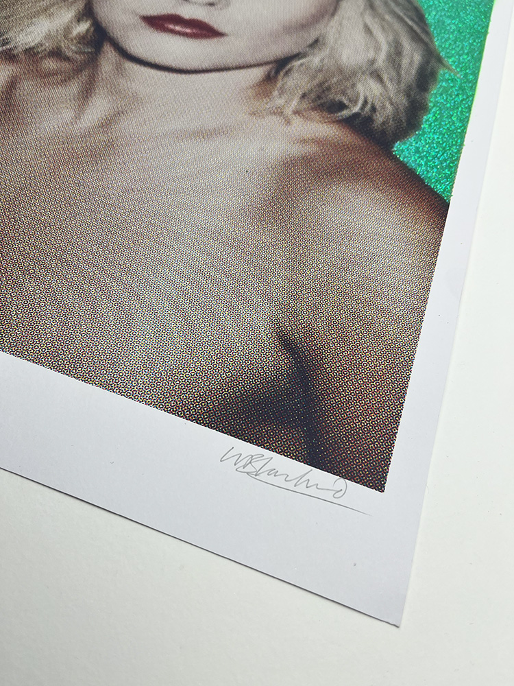 William Blanchard Debbie Harry green Glitter screen print 02