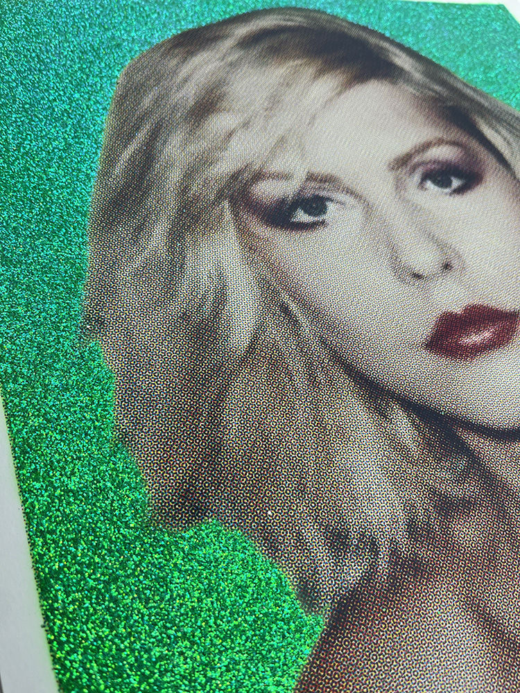 William Blanchard Debbie Harry green Glitter screen print 03