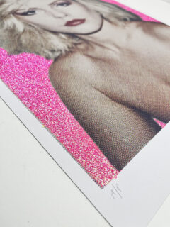 William Blanchard Debbie Harry pink Glitter screen print 01