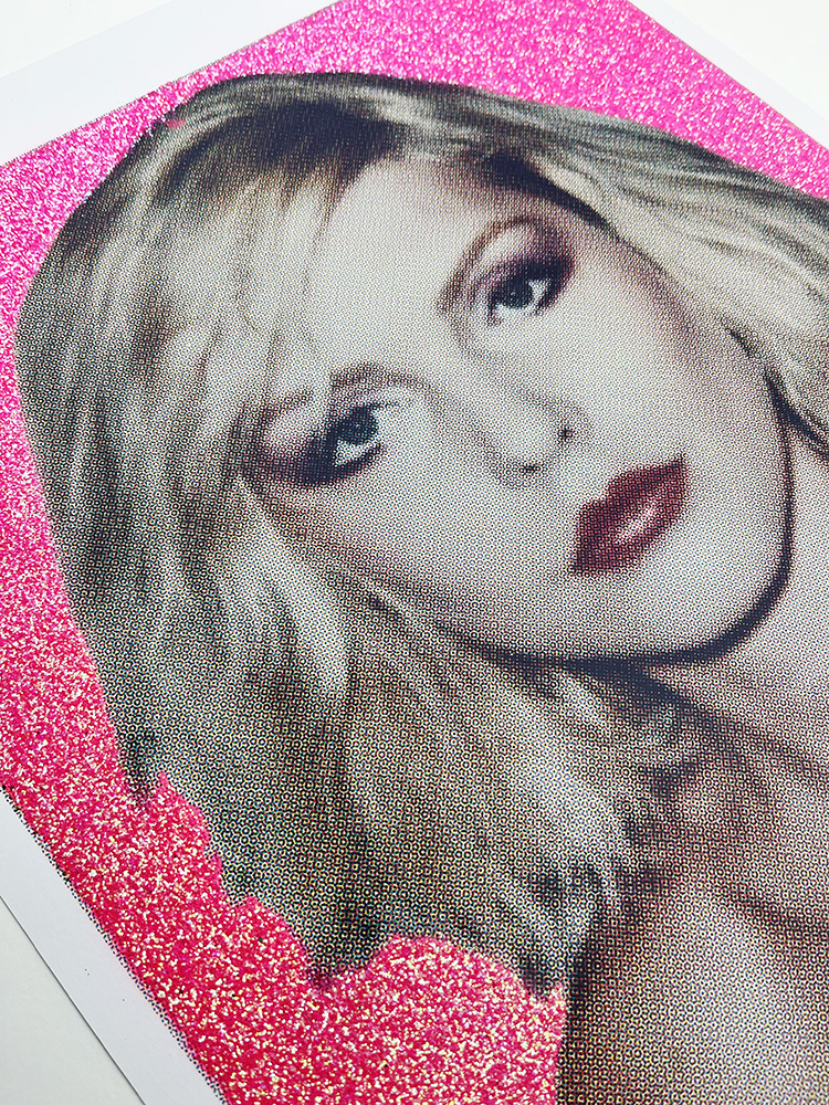 William Blanchard Debbie Harry pink Glitter screen print 03