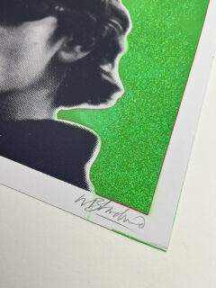 William Blanchard Lou Reed green Glitter screen print 02