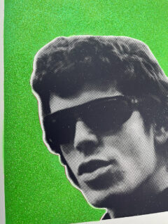 William Blanchard Lou Reed green Glitter screen print 03