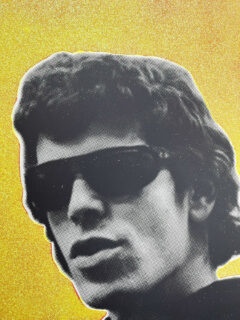 William Blanchard Lou Reed yellow Glitter screen print 03