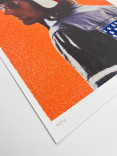 William Blanchard captain America Glitter screen print 01
