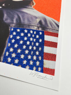 William Blanchard captain America Glitter screen print 02